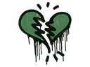 Sealed Graffiti | Broken Heart (Jungle Green)