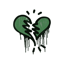 Sealed Graffiti | Broken Heart (Jungle Green)