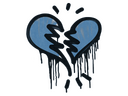 Sealed Graffiti | Broken Heart (Monarch Blue)