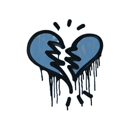 Sealed Graffiti | Broken Heart (Monarch Blue)