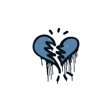Sealed Graffiti | Broken Heart (Monarch Blue)
