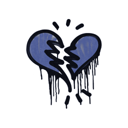 Sealed Graffiti | Broken Heart (SWAT Blue)