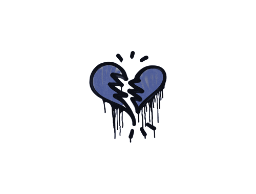 Sealed Graffiti | Broken Heart (SWAT Blue)