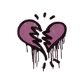 Sealed Graffiti | Broken Heart (Princess Pink)