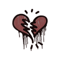 Sealed Graffiti | Broken Heart (Brick Red)