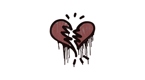 Sealed Graffiti | Broken Heart (Brick Red)