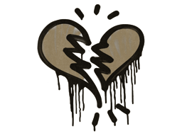 Sealed Graffiti | Broken Heart (Dust Brown)