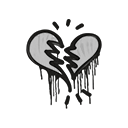 Sealed Graffiti | Broken Heart (Shark White)