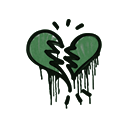 Sealed Graffiti | Broken Heart (Jungle Green)