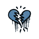 Sealed Graffiti | Broken Heart (Monarch Blue)
