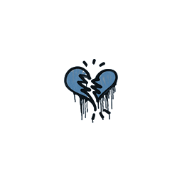 Sealed Graffiti | Broken Heart (Monarch Blue)