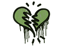 Sealed Graffiti | Broken Heart (Battle Green)