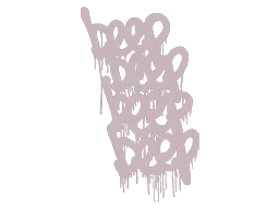 Zalakowane graffiti | BIP (wieprzowy róż)