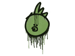 Versiegeltes Graffiti | Gack gack (Gefechtsgrün)