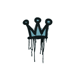 Sealed Graffiti | Little Crown (Wire Blue)