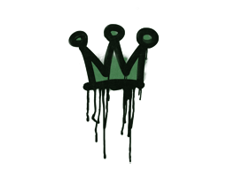 封装的涂鸦 | 小小皇冠 (深绿)