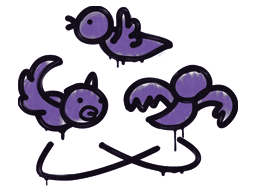 Sealed Graffiti | Dizzy (Monster Purple)