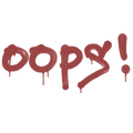 Sealed Graffiti | Oops (Blood Red)
