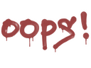 Sealed Graffiti | Oops (Blood Red)
