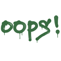 Sealed Graffiti | Oops (Jungle Green)