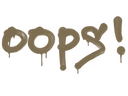 Sealed Graffiti | Oops (Dust Brown)