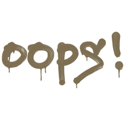 Sealed Graffiti | Oops (Dust Brown)
