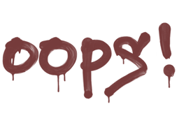 Sealed Graffiti | Oops (Brick Red)