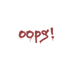 Sealed Graffiti | Oops (Blood Red)