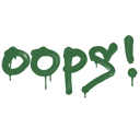 Sealed Graffiti | Oops (Jungle Green)