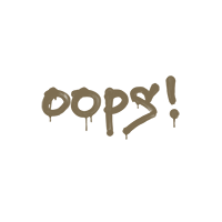 Sealed Graffiti | Oops (Dust Brown)