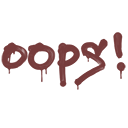Sealed Graffiti | Oops (Brick Red)