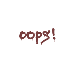 Sealed Graffiti | Oops (Brick Red)