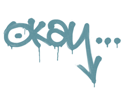 Sealed Graffiti | Okay (Wire Blue)