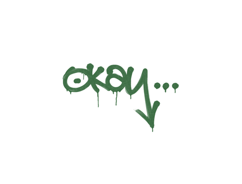 Grafiti precintado | Vale (verde jungla)