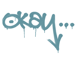 Sealed Graffiti | Okay (Wire Blue)