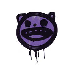 Sealed Graffiti | Happy Cat (Monster Purple)