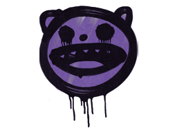 Sealed Graffiti | Happy Cat (Monster Purple)