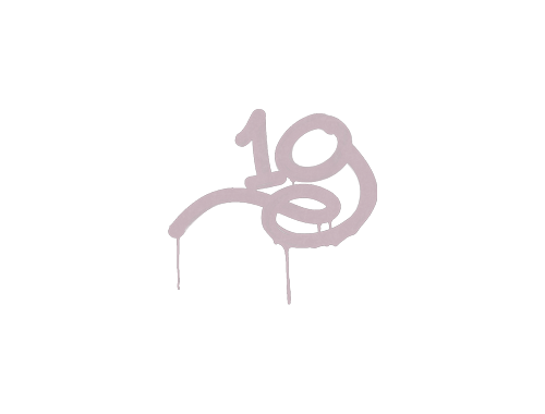 Grafiti precintado | 1G (rosa cerdo de la guerra)