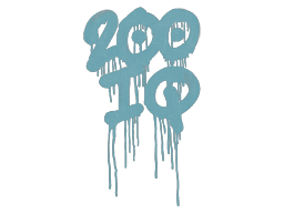 Запечатанный граффити | 200 IQ (Пластиковый синий)