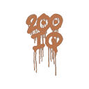 Sealed Graffiti | 200 IQ (Tiger Orange)