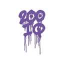 Sealed Graffiti | 200 IQ (Monster Purple)