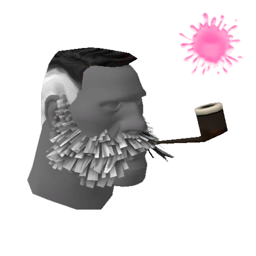 Lord Cockswain's Novelty Mutton Chops and Pipe