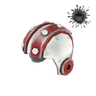 Unusual Cyborg Stunt Helmet