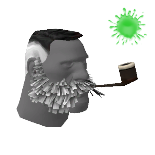 Non-Craftable Lord Cockswain's Novelty Mutton Chops and Pipe