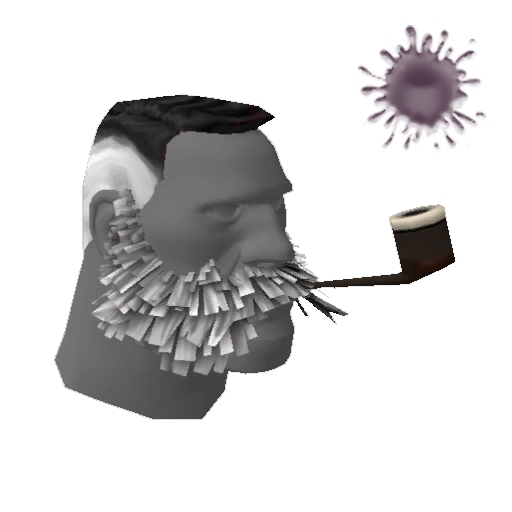 Lord Cockswain's Novelty Mutton Chops and Pipe