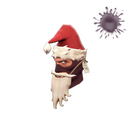 Unusual Shoestring Santa