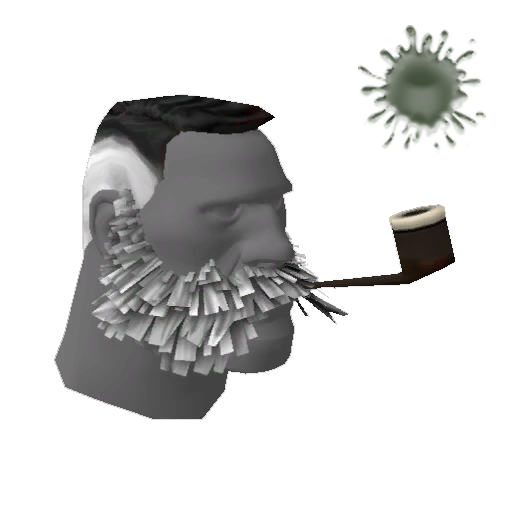 Lord Cockswain's Novelty Mutton Chops and Pipe