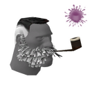 不可制作的Strange Lord Cockswain's Novelty Mutton Chops and Pipe