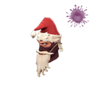 Unusual Shoestring Santa