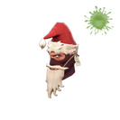 Unusual Shoestring Santa